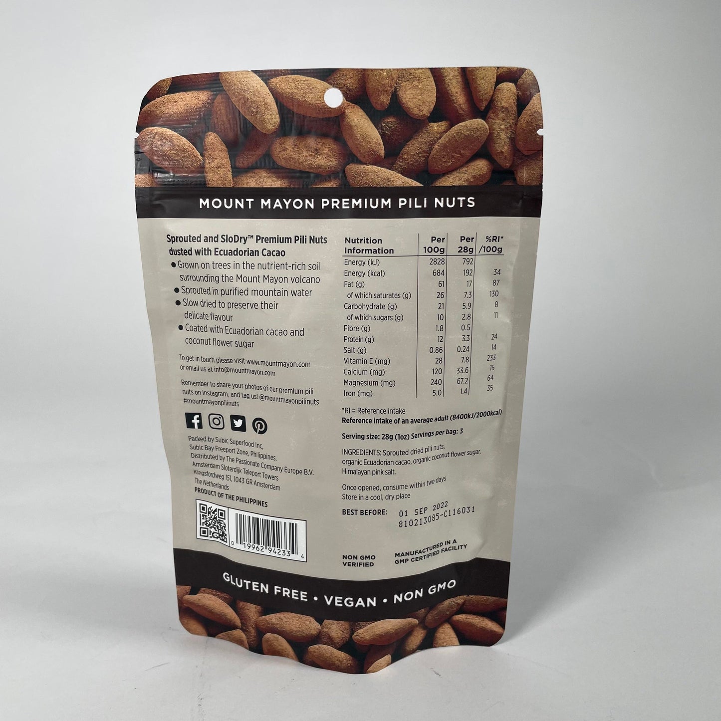 MOUNT MAYON Pili Nuts - Ecuadorian Cacao
