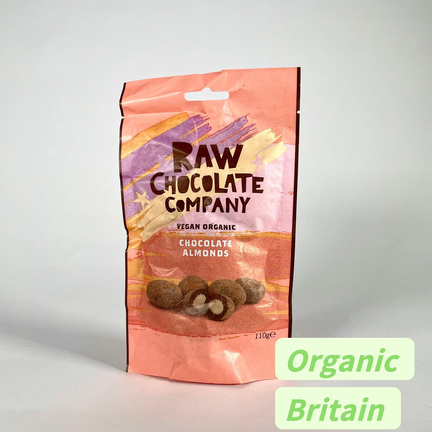 Raw Chocolate Company Chocolate Almonds 110g Vegan Natural Organic Gluten Free